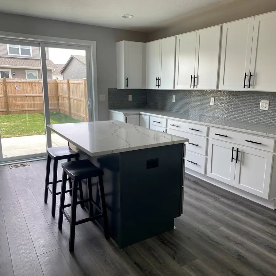 Builder Shaker kitchen repainted white in Elora Builder Shaker kitchen repainted white in Elora