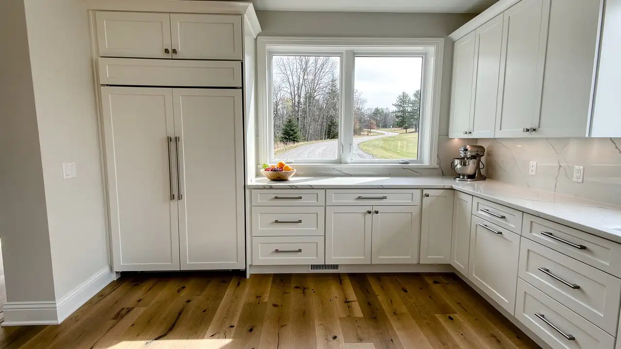 Large painted custom kitchen in Puslinch Large painted custom kitchen in Puslinch