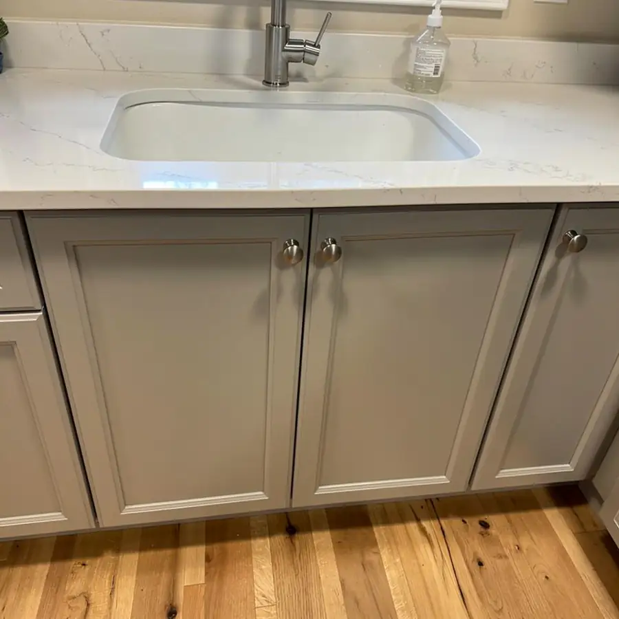 New MDF doors replacing swollen sink base