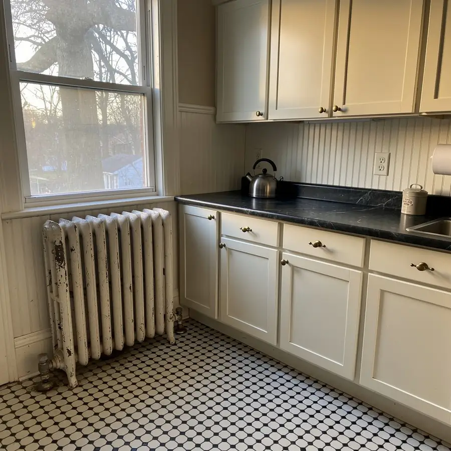 Off-white Shaker kitchen in Old University Guelph Off-white Shaker kitchen in Old University Guelph