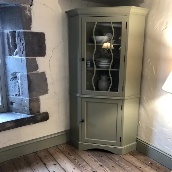 Painted heritage built-in cupboard in Elora Painted heritage built-in cupboard in Elora