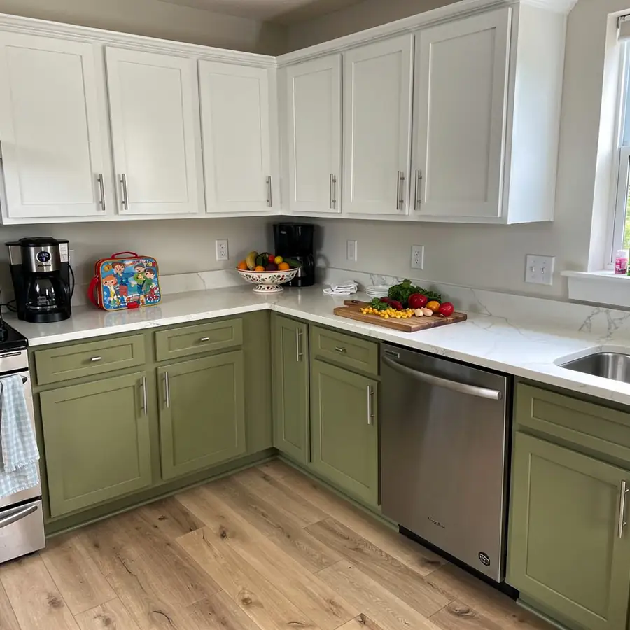 Painted kitchen back in daily use