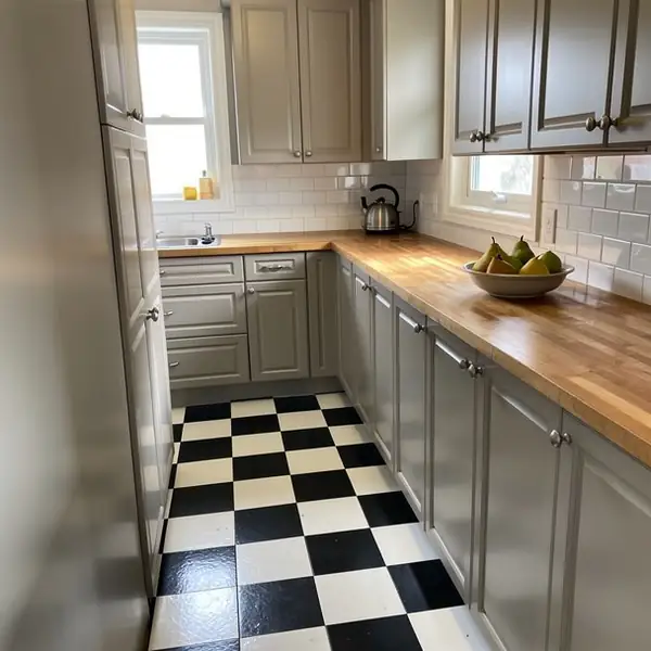 Smooth painted MDF doors in Guelph kitchen Smooth painted MDF doors in Guelph kitchen