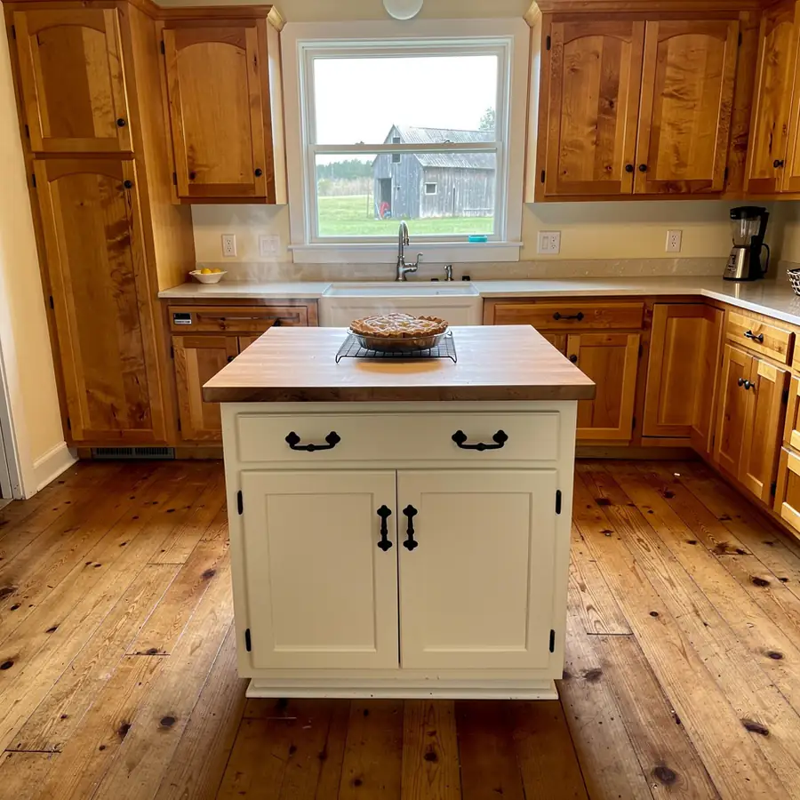 Solid maple cabinets with painted Wellesley island Solid maple cabinets with painted Wellesley island